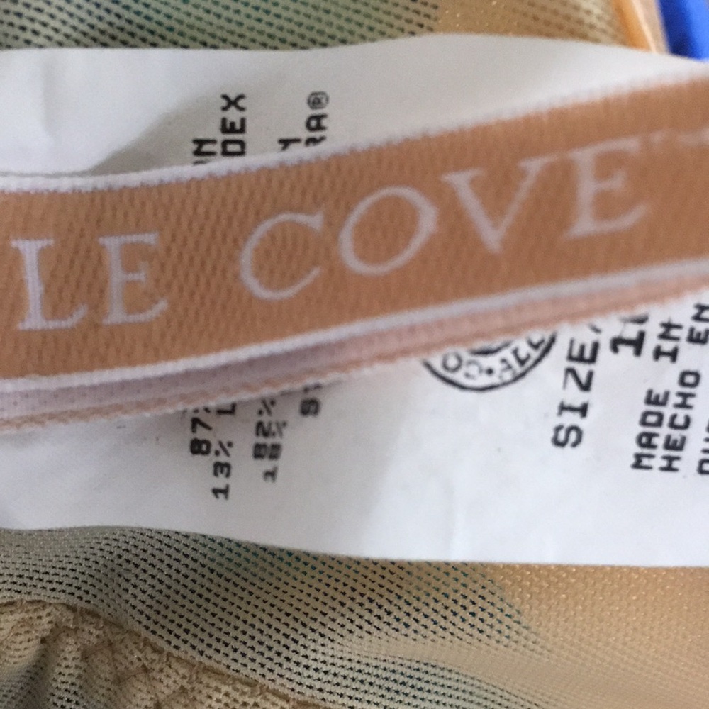Vintage LE COVE One Piece Blue Swimsuit Size 10 - Picture 9 of 11
